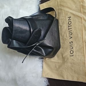 Louis Vuitton Black Epi Leather Sac D'Epaule PM Bag